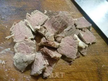 Make Beef bologna fan soup step 3