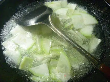 Make Beef bologna fan soup step 5