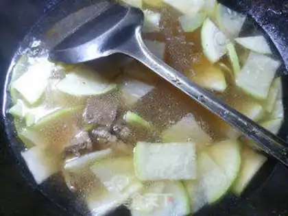 Make Beef bologna fan soup step 10