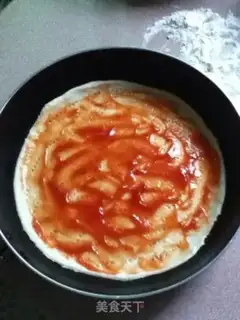 Make Pizza by the beef flower step 5