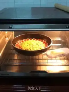 Make Pizza by the beef flower step 10