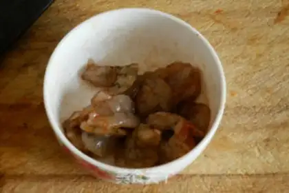 Make Blueberry shrimp salad step 0