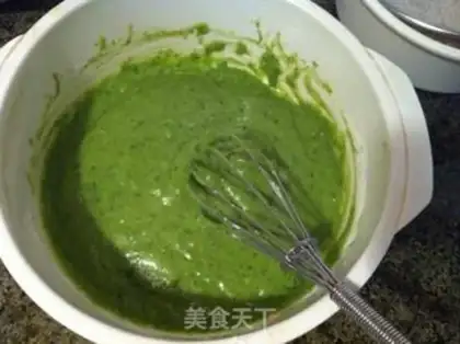 Make Purely natural spinach cake step 5