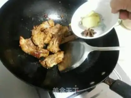 Make Potato burn ribs step 5