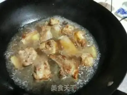 Make Potato burn ribs step 6