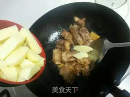 Make Potato burn ribs step 8
