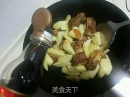 Make Potato burn ribs step 9