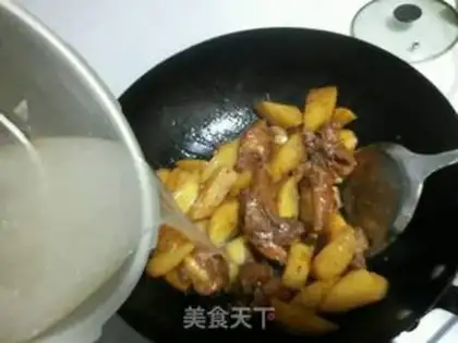 Make Potato burn ribs step 11