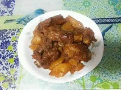 Make Potato burn ribs step 14