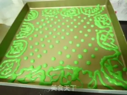 Make Green side rolls of cake step 16