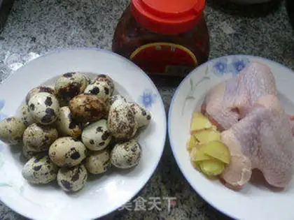Make Sour chicken wings, quail eggs step 0