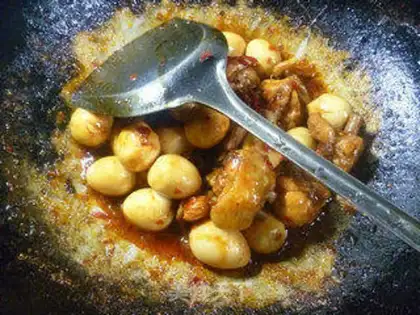 Make Sour chicken wings, quail eggs step 15