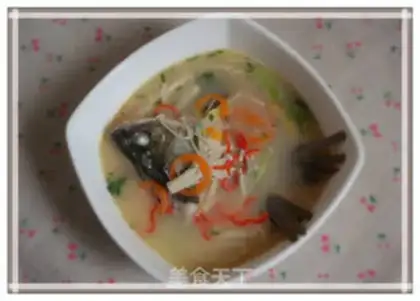 Make Gold-cream mushroom fish soup step 5