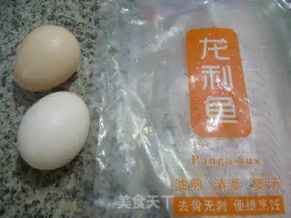 Make Egg steamed dragonfish step 0