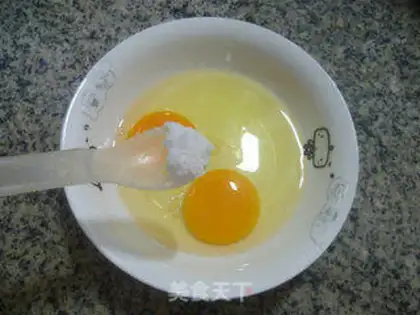 Make Egg steamed dragonfish step 1