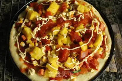 Make Tomato ham pizza step 20