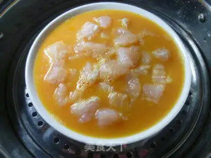 Make Egg steamed dragonfish step 10