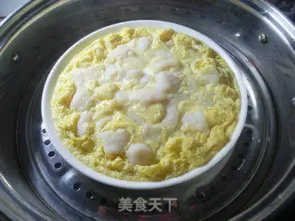 Make Egg steamed dragonfish step 12