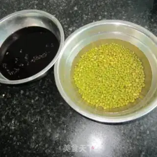 Make Green bean, black rice step 0