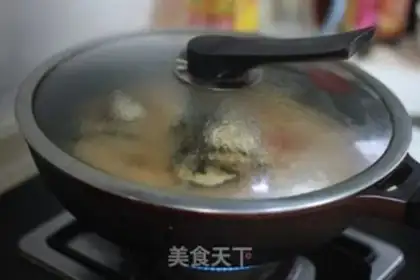 Make Red-burned fish head step 4