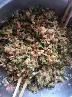 Make Garlic meat dumplings step 8