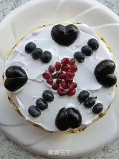 Make Birthday cream cake step 6
