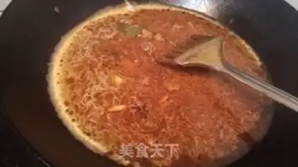 Make Red beef noodles step 5