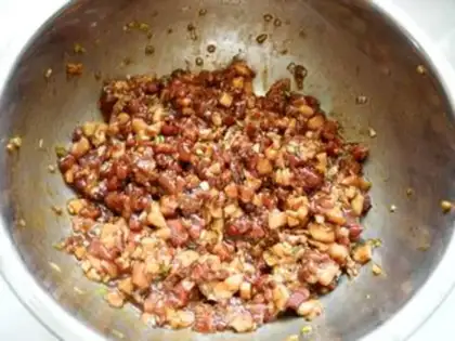 Make Long bean horn pork bun step 5