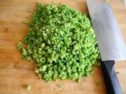 Make Long bean horn pork bun step 7