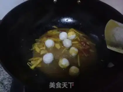 Make Curry fishballs step 3