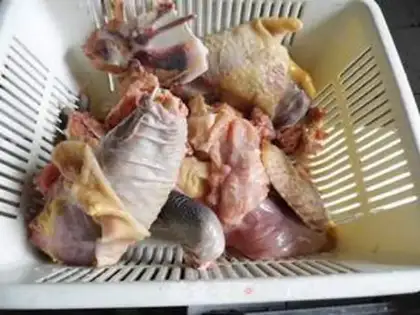 Make Fish and grass for chicken soup step 0