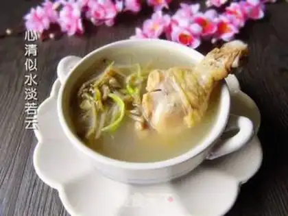 Make Fish and grass for chicken soup step 6