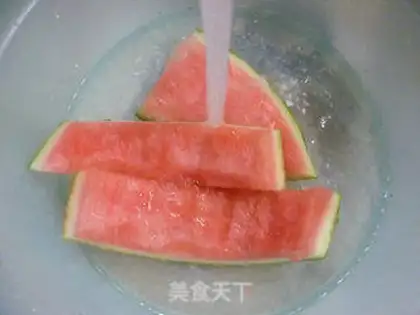 Make Pork and watermelon step 1