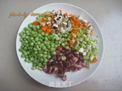 Make Weenie pea rice step 1