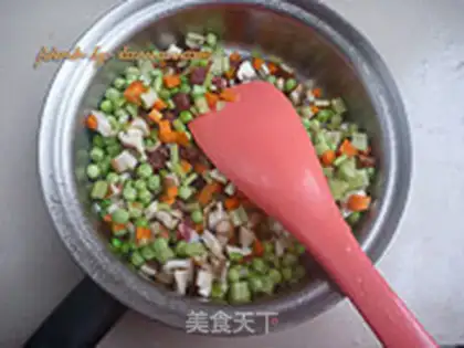 Make Weenie pea rice step 3