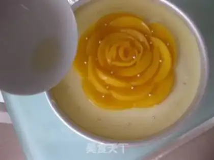 Make Peach mousse cake step 15
