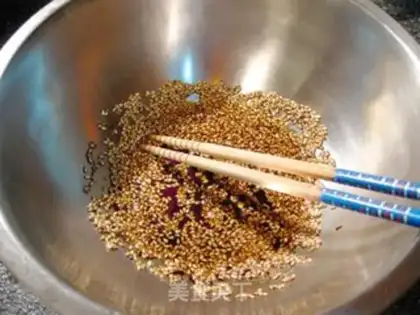Make The sesame spinach tower step 3