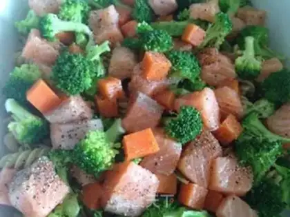 Make Salmon pasta step 5