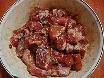 Make Peanut green bean ribs step 2