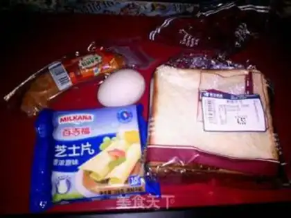 Make Egg sausage toast step 0