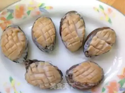 Make Garlic fan abalone step 5