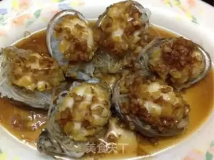 Make Garlic fan abalone step 8