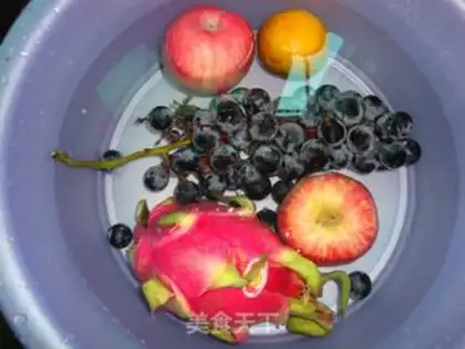 Make Honey cream fruit plate step 0
