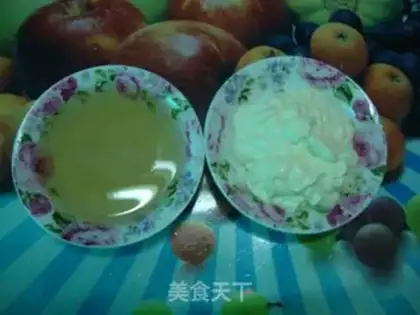 Make Honey cream fruit plate step 3