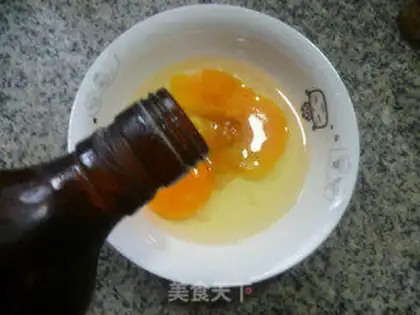 Make Watermelon skind eggs step 1