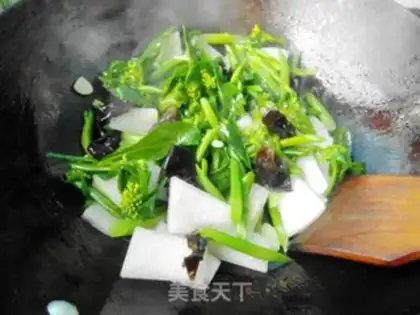 Make ♪ Mustard blue fried wintermelon ♪ step 5
