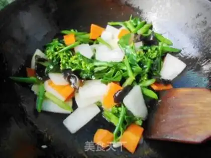 Make ♪ Mustard blue fried wintermelon ♪ step 6