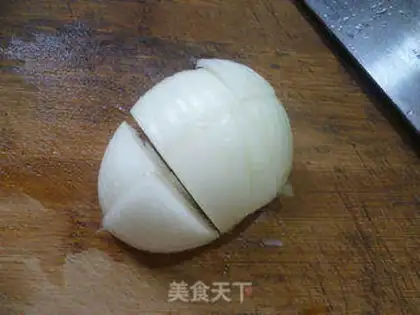 Make White onion fried tofu step 2