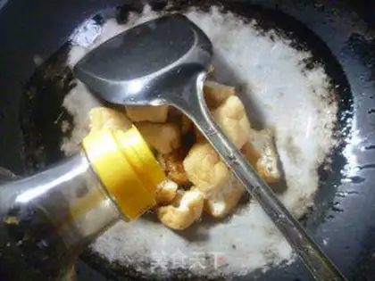Make White onion fried tofu step 4