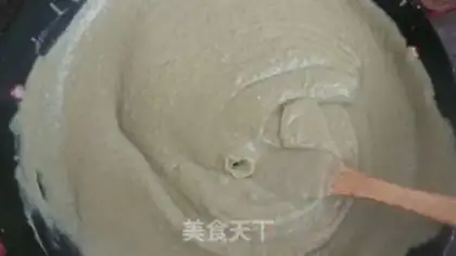 Make Green bean cake step 2
